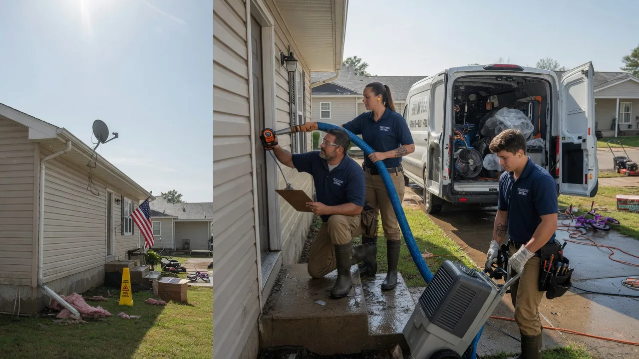 Ceiling Water Damage Restoration in Dwight, IL near me